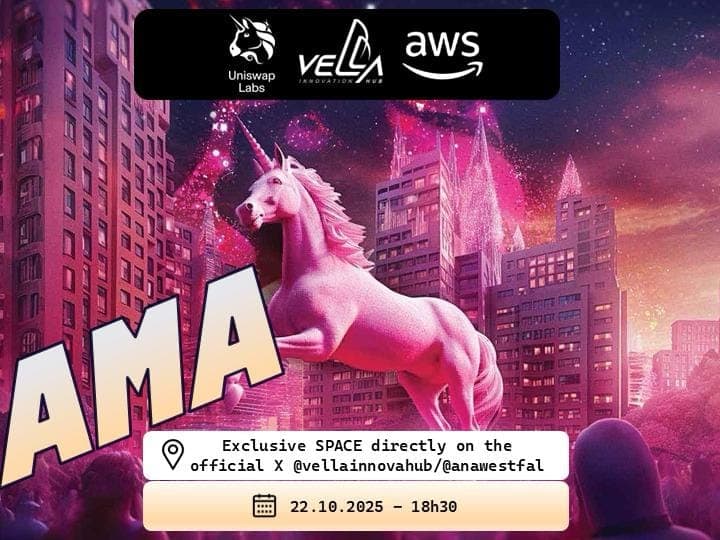 Cartaz do AMA com a Uniswap Labs no X, 22.10.2025